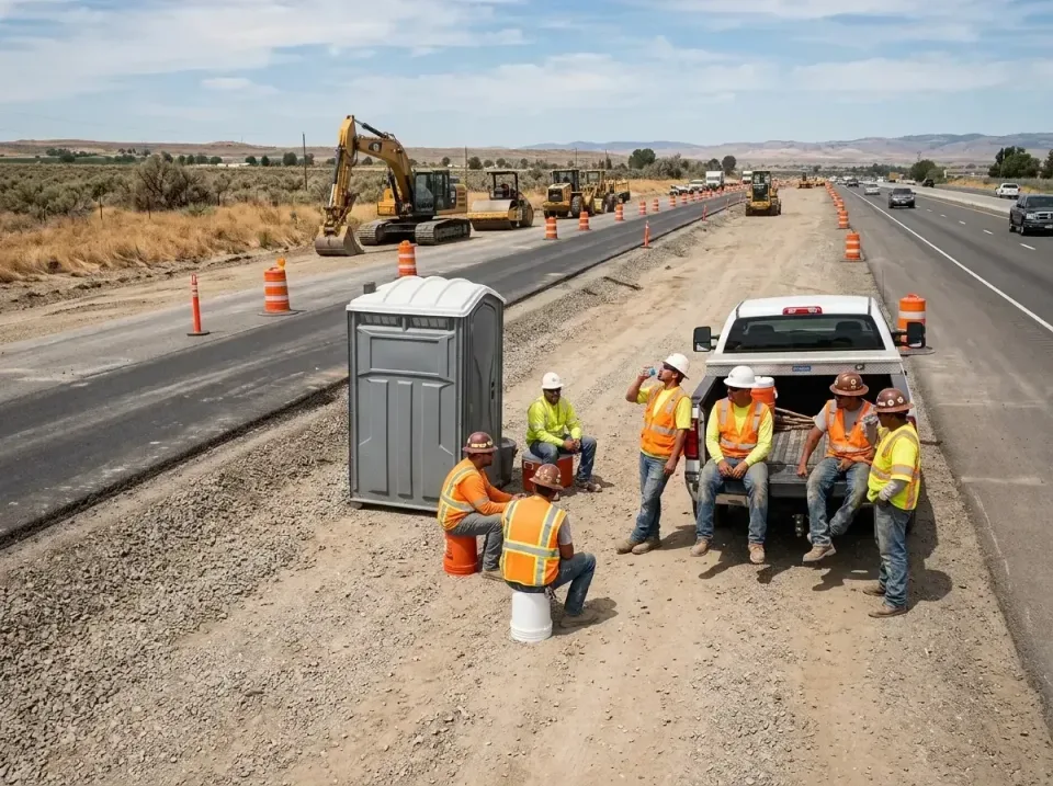 highway-road-construction-crew-007 — frequently asked questions, Porta Potty and Restroom Rentals in Farmington, AR